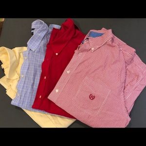 4-Long Sleeve Men’s Chaps Button down shirts